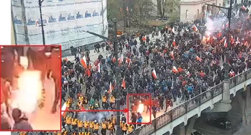 Osoba podejrzewana o zniszczenie mienia poprzez wywołanie pożaru w mieszkaniu na skutek rzuconej racy 