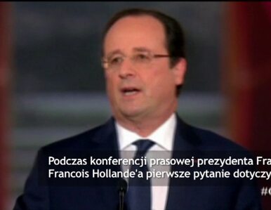 Miniatura: Hollande odmawia odpowiedzi na pytanie o...