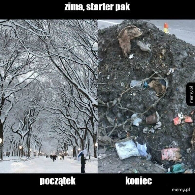 Mem związany z zimą 