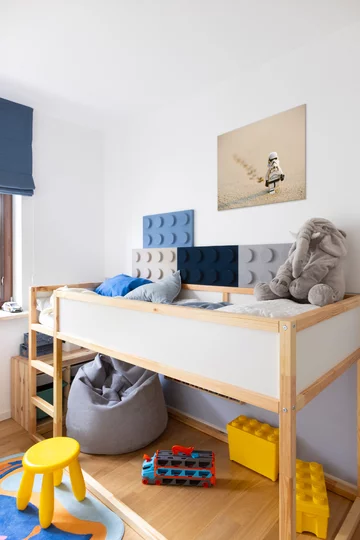 Mieszkanie dla rodziny 2+1, projekt i nadzór nad realizacją: Joanna Lemka-Wójcik, jlw studio 