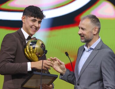 Miniatura: Otrzymał nagrodę z rąk Nikoli Grbicia....