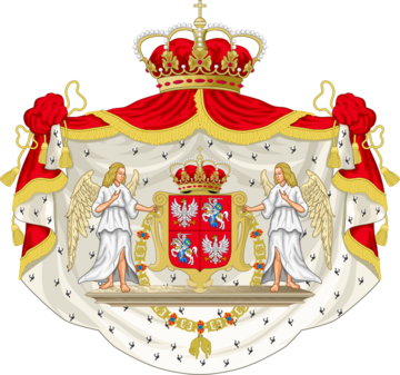 Herb Rzeczypospolitej Obojga Narod&oacute;w po&nbsp;unii lubelskiej 1569 (wsp&oacute;łczesna rekonstrukcja)