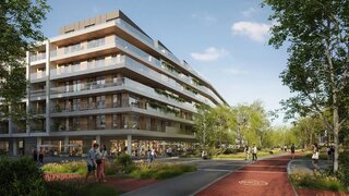 Wizualizacja dzielnicy &bdquo;Paryż&rdquo; w&nbsp;inwestycji Miasto Polskich Mistrz&oacute;w Olimpijskich projektu PROFBUD