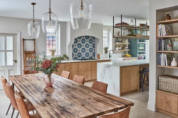 Podmiejski dom z turkusową kuchnią, projekt XUL Architecture downloadfor.press, XUL