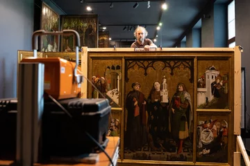 Badania tablicy środkowej Poliptyku św. Barbary 