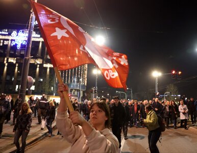 Miniatura: Kolejny dzień protestów w Belgradzie....