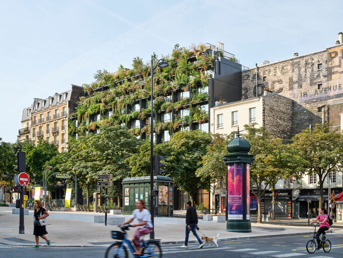 Villa M w Paryżu, ekologiczna architektura low-tech, projekt Triptyque