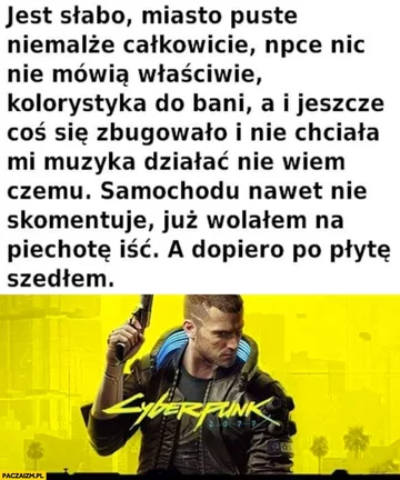 Mem po premierze Cyberpunka 2077 