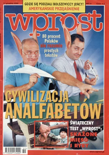 Okładka tygodnika Wprost nr 51/2000 (942)