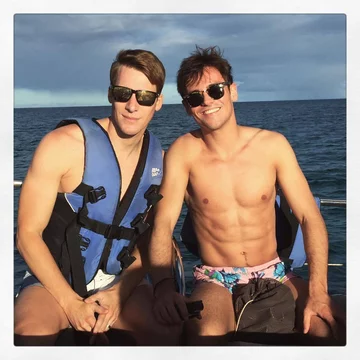 Tom Daley i Dustin Lance Black 