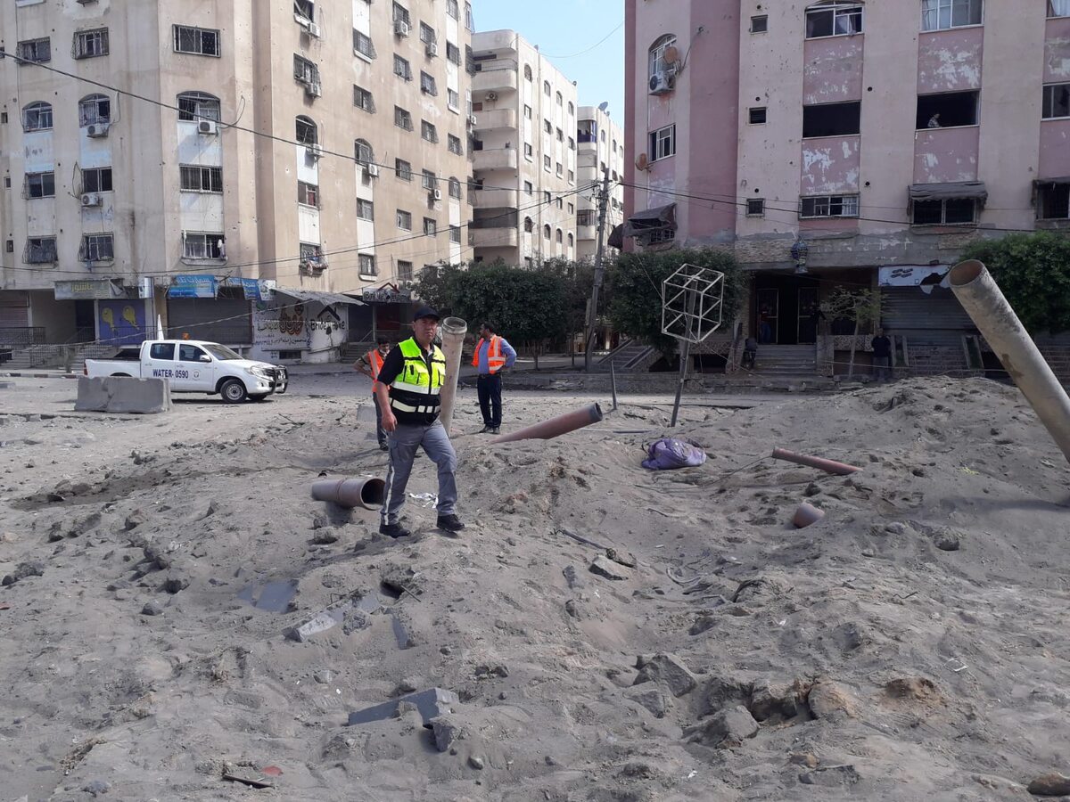 Strefa Gazy Zdjęcia pokazujące rezultat izraelskich bombardowań na Strefę Gazy
