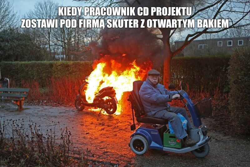 Mem z Andrzejem Sapkowskim i CD Projekt 