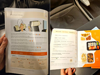 Menu w pociągu Leo Express