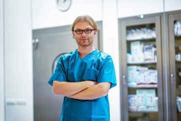 Dr n. med.  Michał Spychalski ze&nbsp;Szpitala Specjalistycznego w&nbsp;Brzezinach