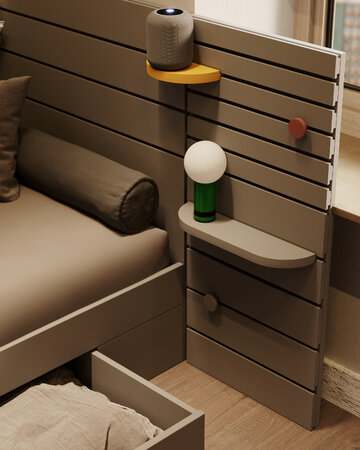 Kolekcja mebli dla młodych dorosłych Match, proj. Grynasz Studio 