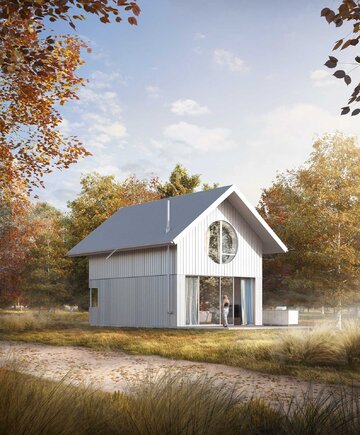 Projekt domu &bdquo;Ciasny, ale&nbsp;własny&rdquo;, projekt BSXB Studio