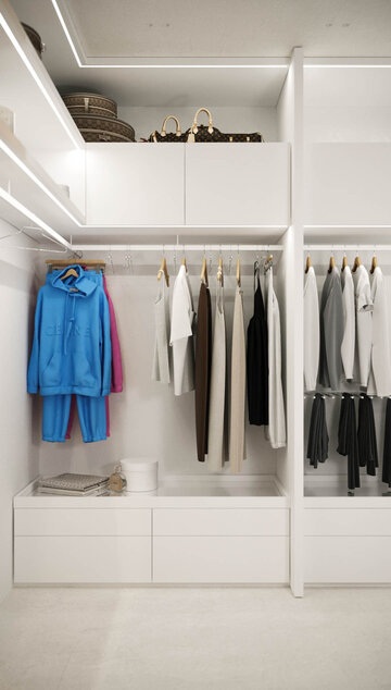 Sypialnia w&nbsp;stylu japadi, proj. SCENA Interior Design