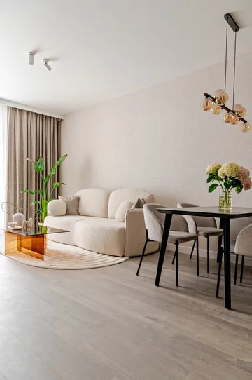 Miękka nowoczesność. Projekt: Deer Design 