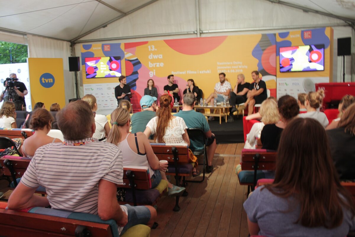 Spotkanie z twórcami filmów krótkometrażowych na festiwalu w Kazimierzu Dolnym 