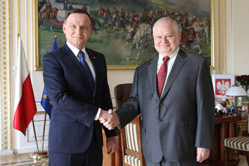 Prezydent Andrzej Duda i&nbsp;Adam Glapiński