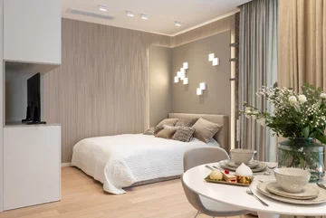 Elegancka kawalerka, projekt KODO KODO, kawalerka