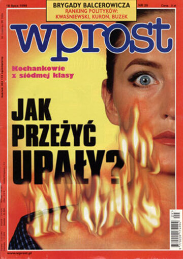 Okładka tygodnika Wprost nr 29/1999 (868)