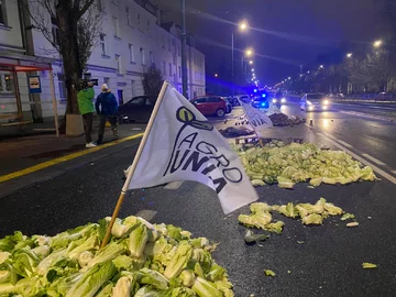 Protest Agrounii w Warszawie 