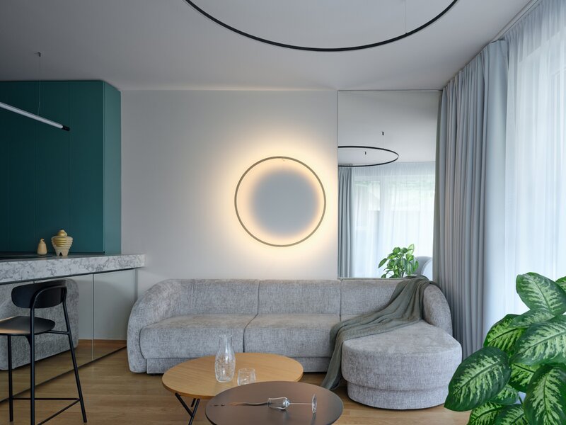 Minimalistyczne mieszkanie 55 metrów kwadratowych, projekt  Formafatal