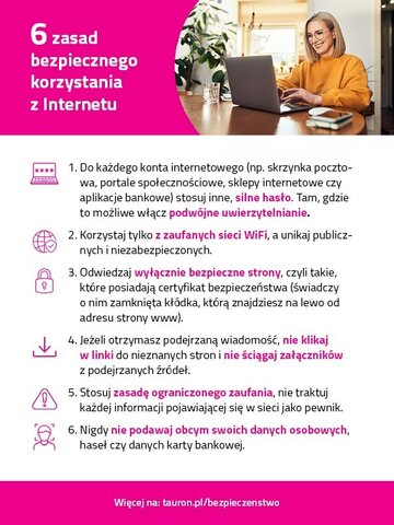 Zasady bezpiecznego korzystania z&nbsp;internetu
