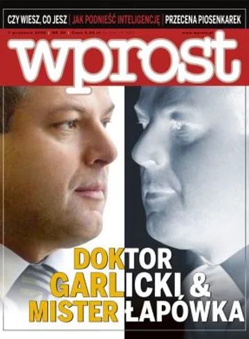 Okładka tygodnika Wprost nr 36/2008 (1341)