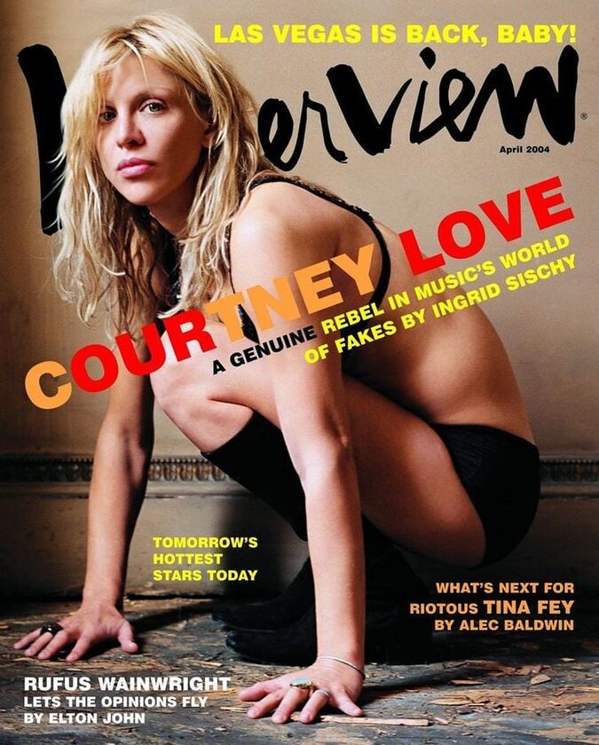 Courtney Love na okładce magazynu "Interview" 