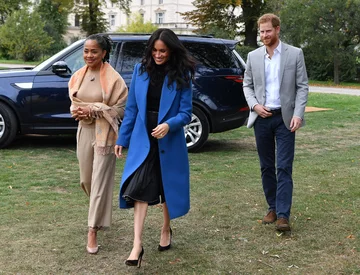 Meghan Markle i książę Harry na przyjęciu 