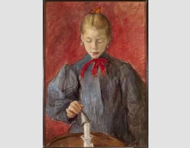 Miniatura: „Dziewczynka gasząca świecę”...