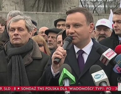 Miniatura: Duda: Komorowski nawet się nie zająknął...