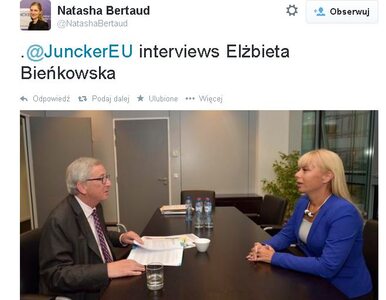 Miniatura: Juncker przesłuchał Elżbietę Bieńkowską