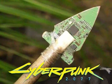 Mem zainspirowany grą Cyberpunk 2077 