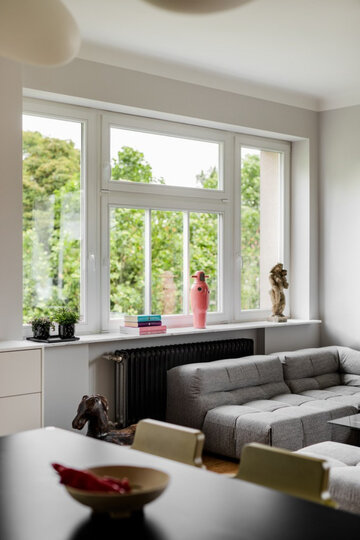 Apartament pełen sztuki, czyli designerski balans na Starym Mokotowie, projekt FUGA Architektura Wnętrz 