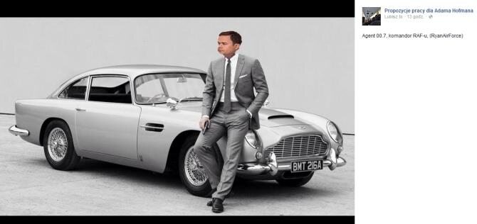 Adam Hofman jako... agent 007 (fot. facebook.com/pracadlahofmana)