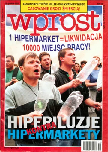 Okładka tygodnika Wprost nr 50/2001 (994)