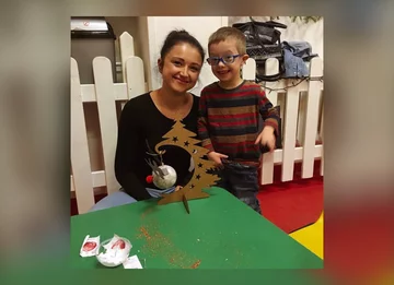 Żona Patryka Jakiego i jego syn Radzio 