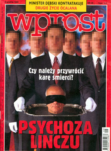 Okładka tygodnika Wprost nr 49/1998 (836)