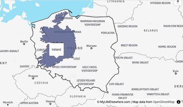 Por&oacute;wnanie powierzchni Polski i&nbsp;Irlandii