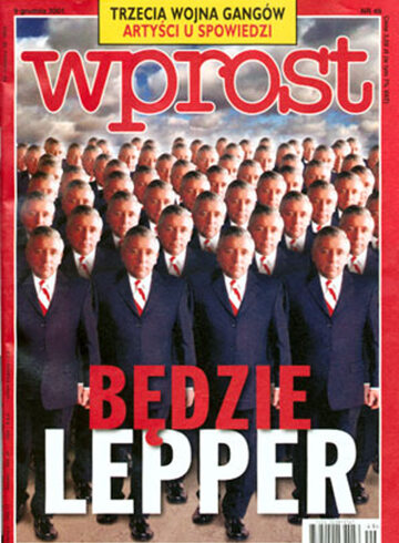 Okładka tygodnika Wprost nr 49/2001 (993)