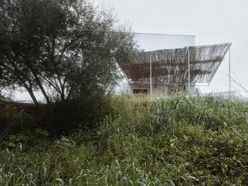 Stone and Water powstał w ruinach XIX-wiecznej strażnicy granicznej. Kamienne mury i współczesna architektura tworzą tu harmonijną całość 