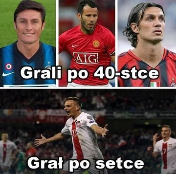 Mem ze Sławomirem Peszko 