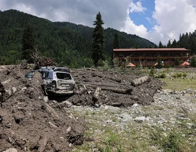 Miniatura: Katastrofalne skutki osuwiska w Gruzji....