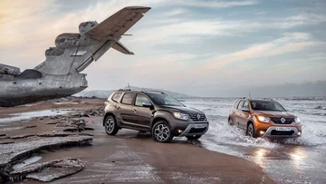 Renault (Dacia) Duster i ekranoplan Łuń 