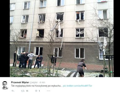 Miniatura: Wybuch w centrum Warszawy. "Strażacy...