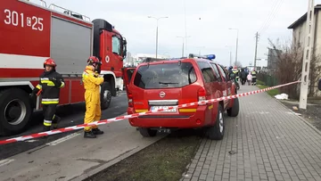 Akcja straży pożarnej i grupy poszukiwawczej 