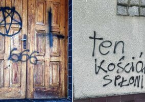 Miniatura: Profanacja w Poznaniu. Znaki o charakterze...